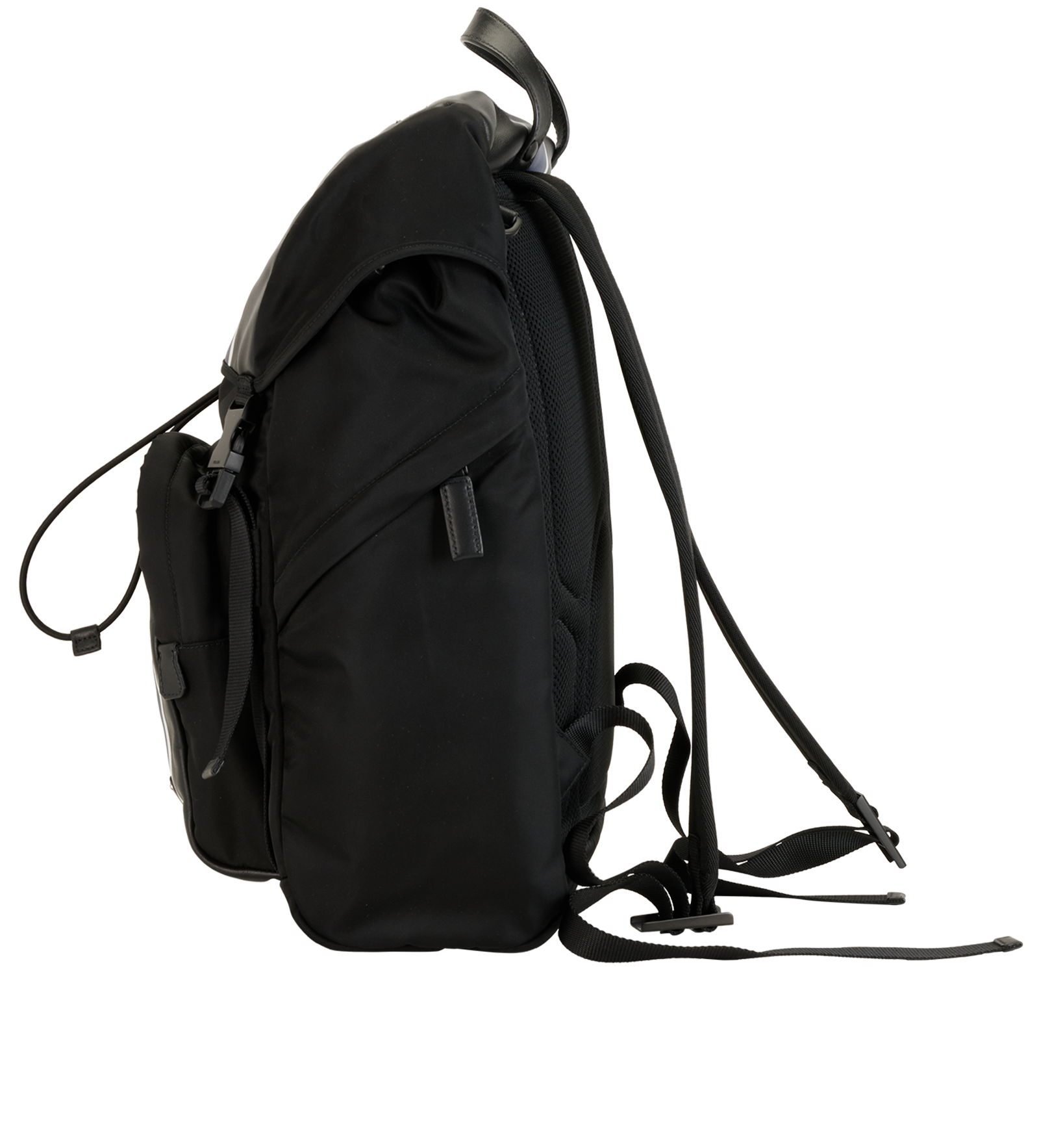 Backpack, &pound;550, Handbags, Black/Blue, Leather/Nylon, Bottom view